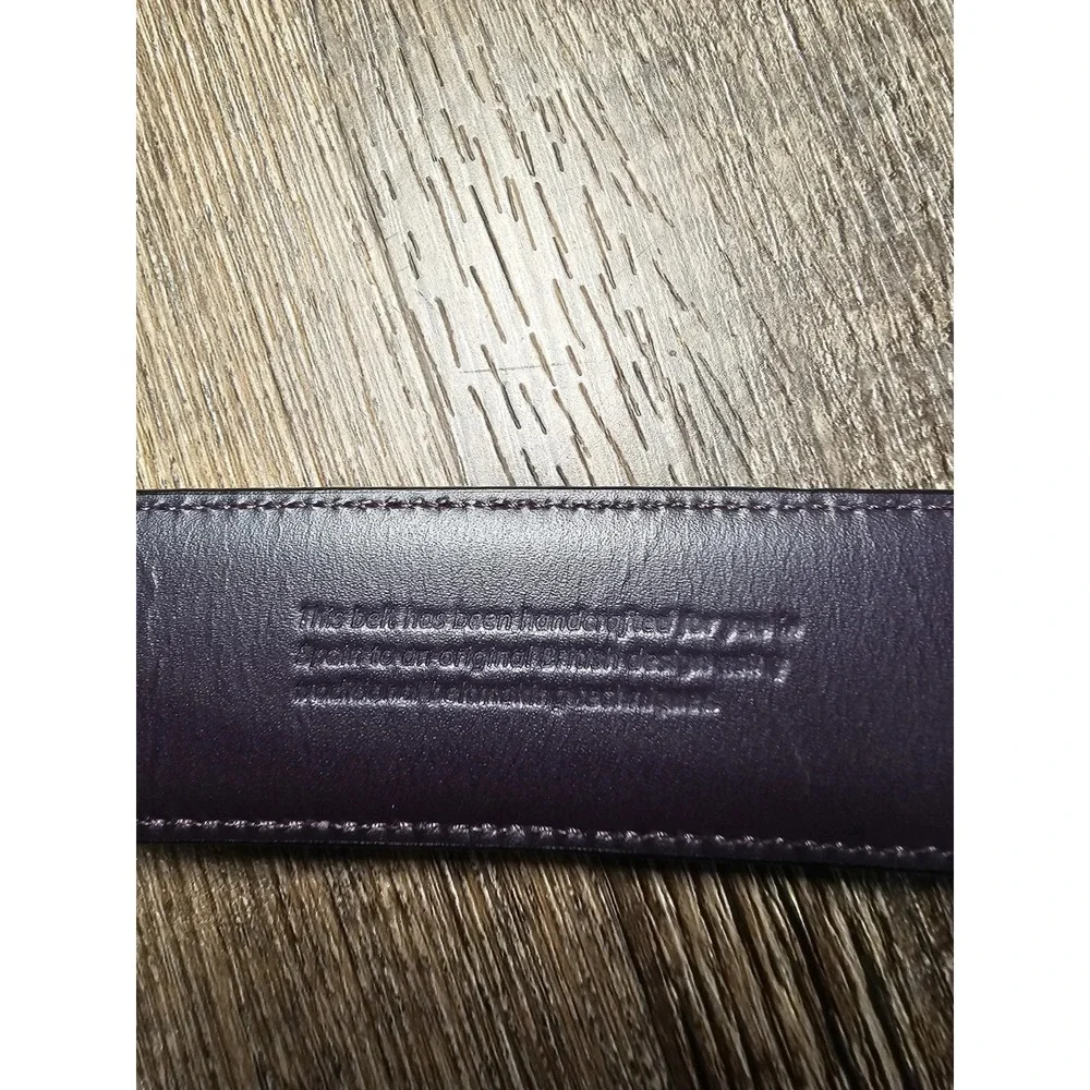 Elliot Rhodes London Leather Belt Solid Brass Buckle Men